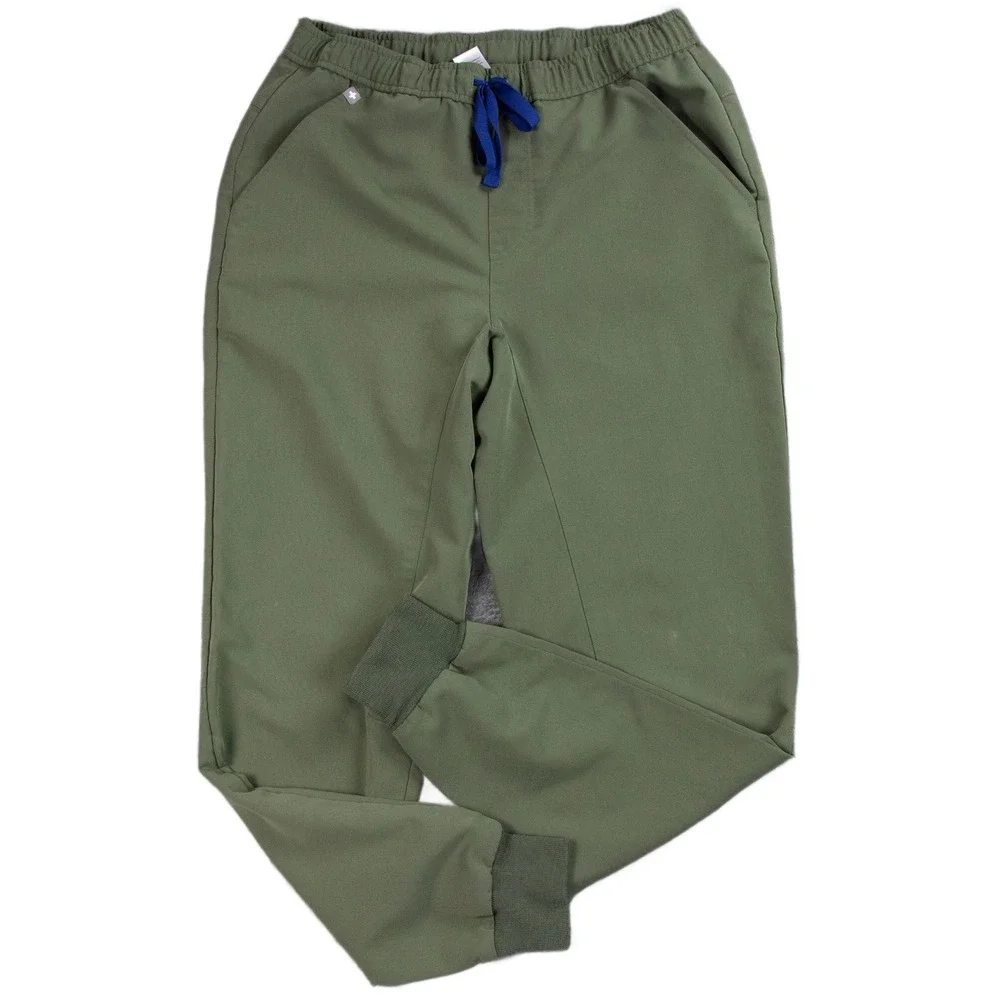 FIGS Technical Collection Mens S Olive Green Jogger Scrub‎ Pants